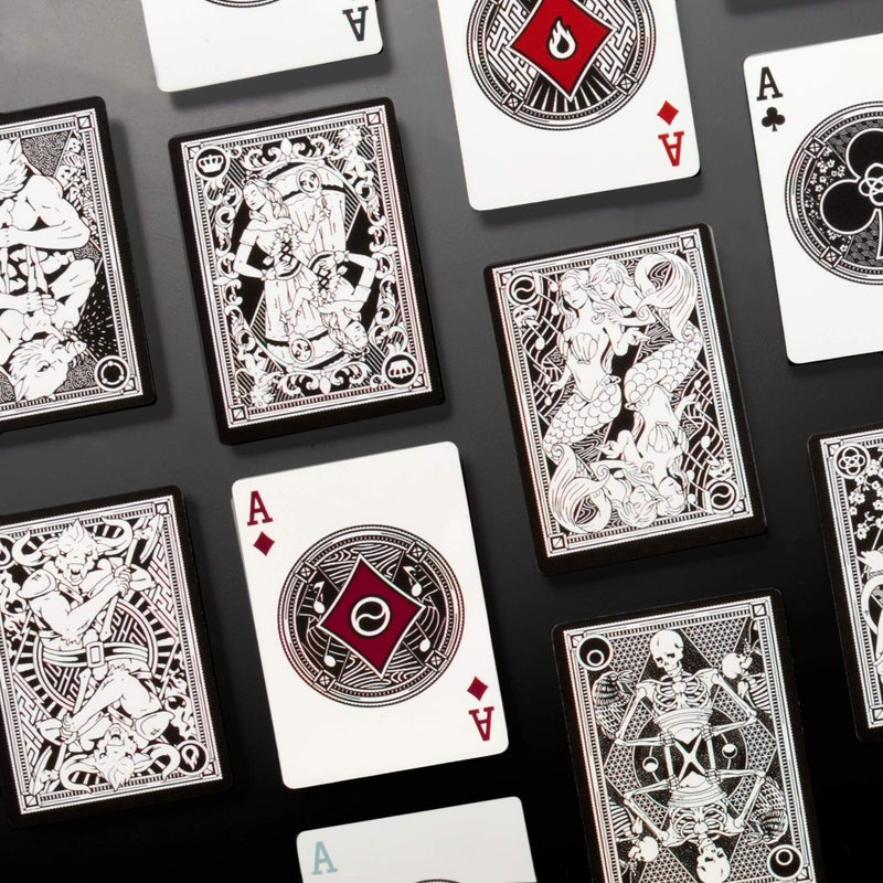 Brybelly 7 Deadly Sins Playing Cards - Seven Premium Themed Decks - Dante's Inferno, The Divine Comedy - Unique, Hand-Illustrated, 300gsm Black Core Stock, Poker Size, Standard Index - Party Games & Cardistry - Image 5